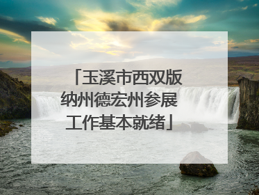 玉溪市西双版纳州德宏州参展工作基本就绪
